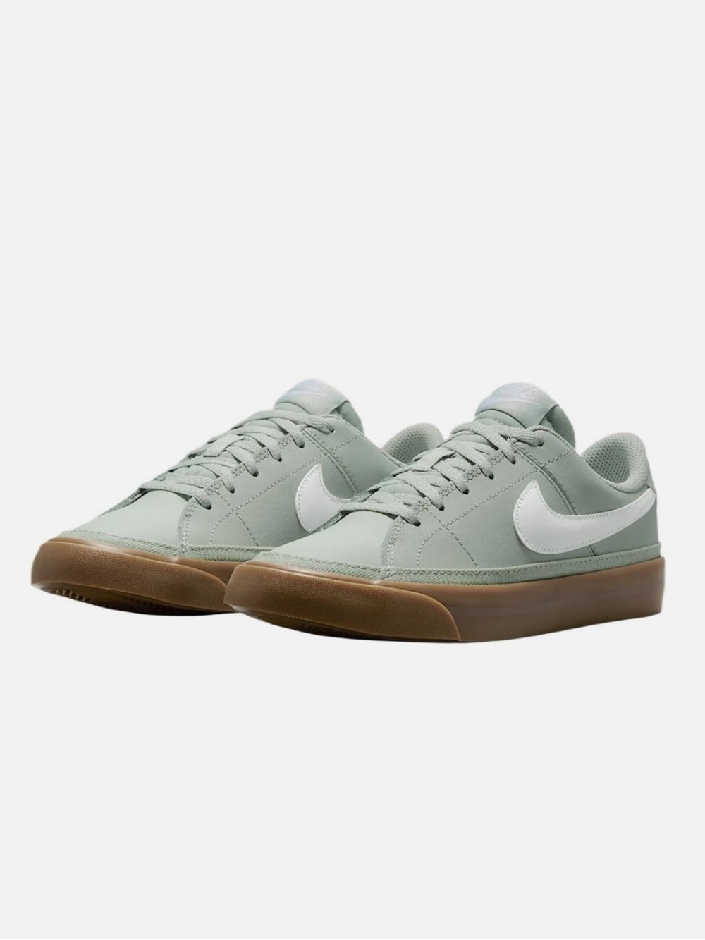 NWT Nike Court Legacy GS Sneakers Light Silver Gum Size 7Y